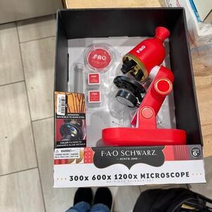 FAO Schawrz Microscope Toy Educational Tool Color Filtered